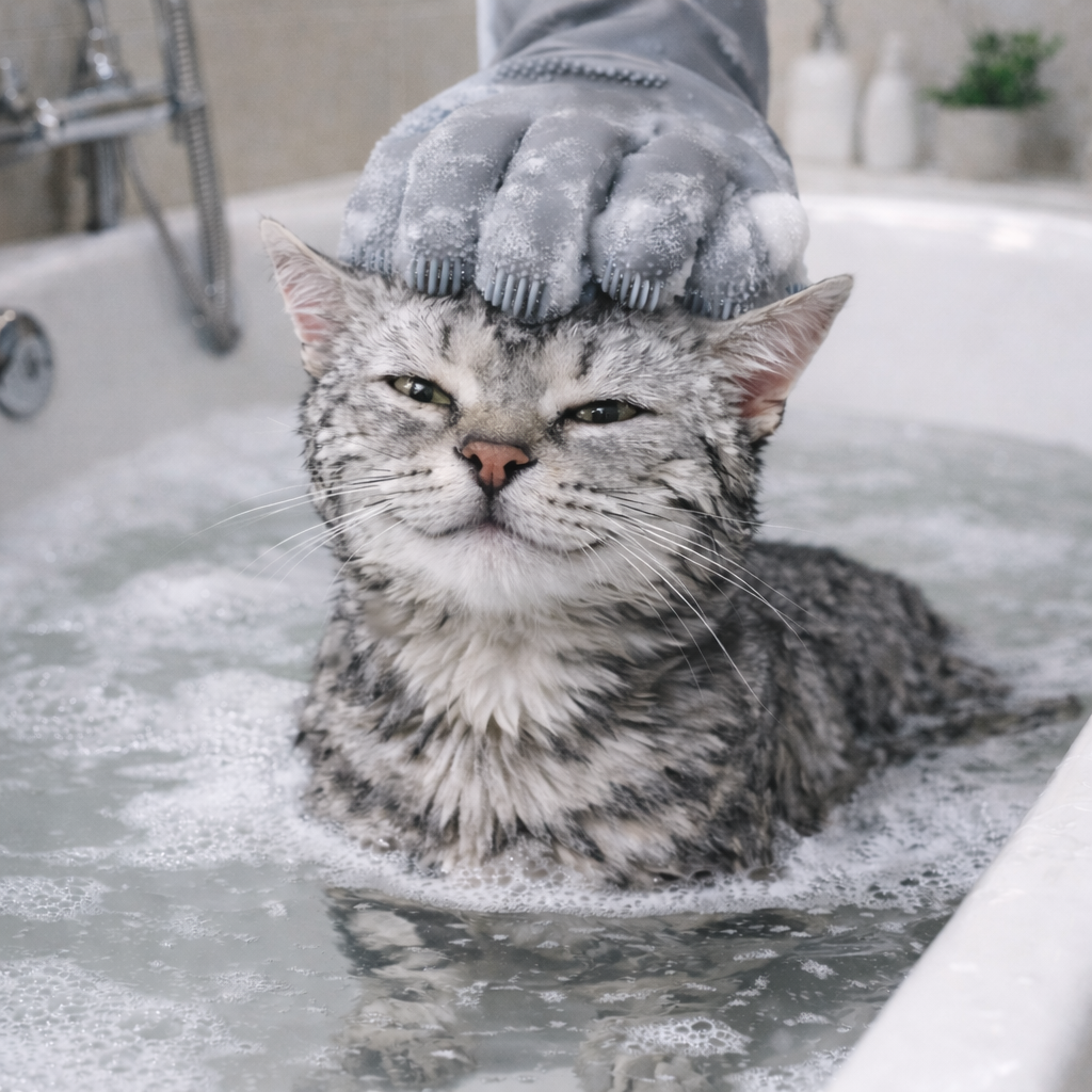 Gants de toilettage pour animaux
