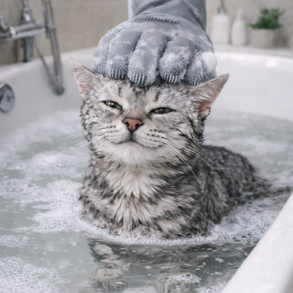 Gants de toilettage pour animaux